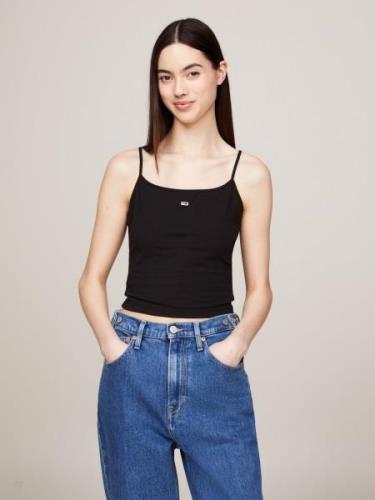 NU 20% KORTING: TOMMY JEANS Top met spaghettibandjes Crop Essential St...