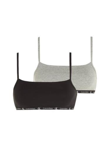 Calvin Klein Bralette UNLINED BRALETTE 2PK met klassieke ck logo boord...