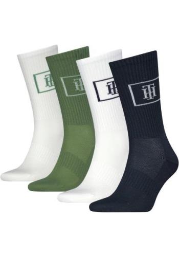 Tommy Hilfiger Sportsokken CREW SOCK MONOGRAM LOCKER ROOM (4 paar, Set...