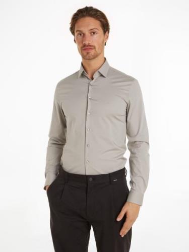 NU 20% KORTING: Calvin Klein Businessoverhemd POPLIN STRETCH SLIM SHIR...