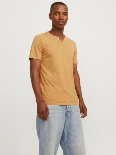 NU 20% KORTING: Jack & Jones T-shirt JJESPLIT NECK TEE SS NOOS