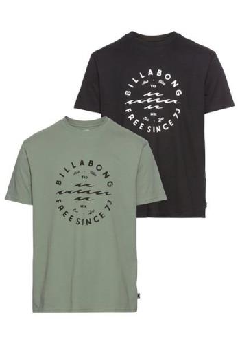 Billabong T-shirt (2-delig, Set van 2)