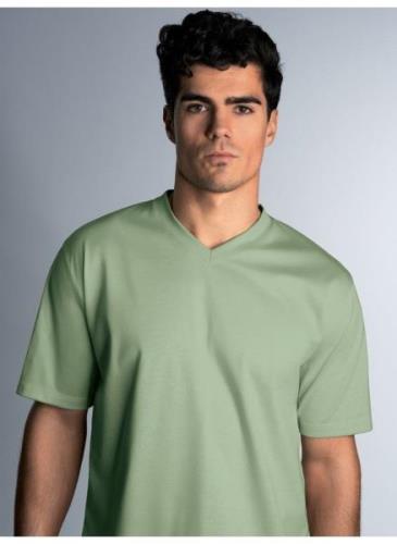 Trigema T-shirt Trigema V-Shirt DELUXE katoen (1-delig)