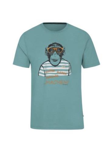 Trigema T-shirt TRIGEMA T-shirt met grote apenprint (1-delig)