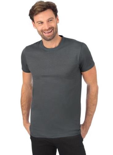 Trigema T-shirt TRIGEMA Slim-fit T-shirt van DELUXE-katoen (1-delig)