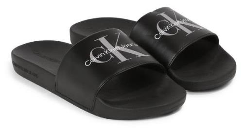 NU 20% KORTING: Calvin Klein Badslippers SLIDE NY PEARL