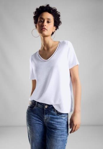 STREET ONE T-shirt met viscose