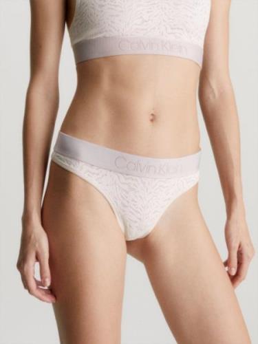 NU 20% KORTING: Calvin Klein String THONG met ck-logo op de tailleband