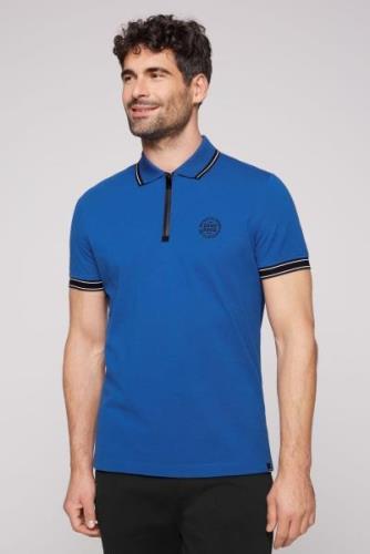 CAMP DAVID Poloshirt met print bij de kraag