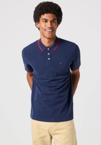 Wrangler Poloshirt met logoborduursel op borsthoogte