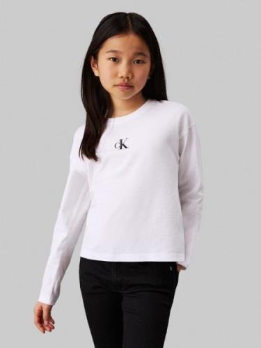 NU 20% KORTING: Calvin Klein Shirt met lange mouwen CK LOGO LS T-SHIRT