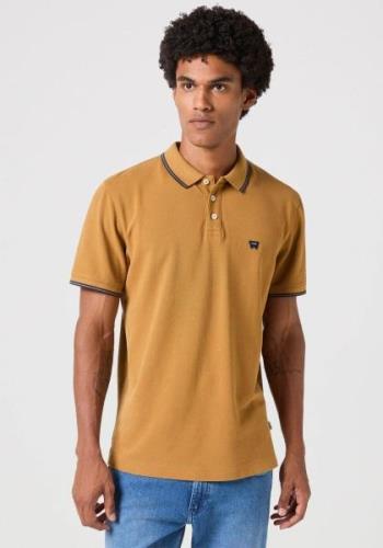 Wrangler Poloshirt met logoborduursel op borsthoogte