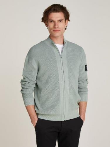 NU 20% KORTING: Calvin Klein Vest CORE BADGE SWEATER ZIP THROUGH