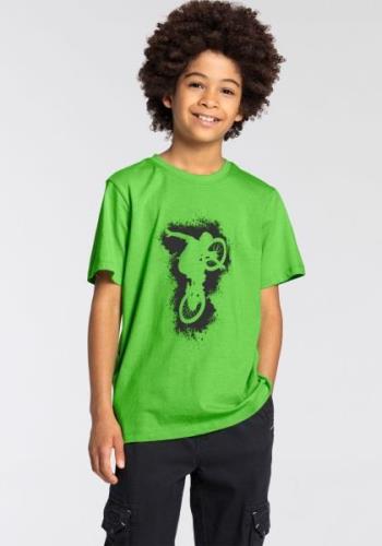 KIDSWORLD T-shirt Voor jongens met bikerprint