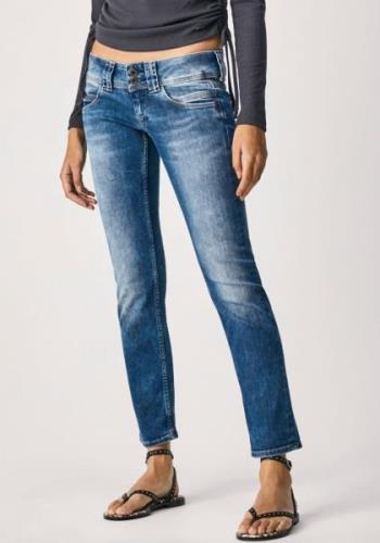 Pepe Jeans Straight jeans VENUS met badge