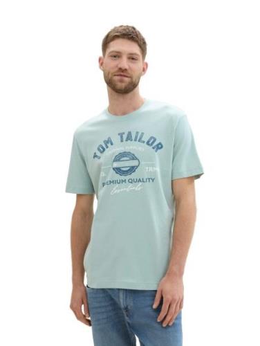 Tom Tailor T-shirt met grote logo-frontprint