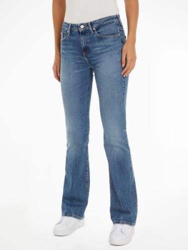 Tommy Hilfiger Bootcut jeans BOOTCUT RW BEA met leren badge