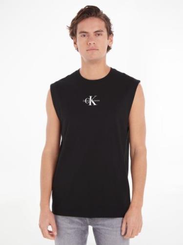 NU 20% KORTING: Calvin Klein T-shirt MONOLOGO SLEEVELESS TEE