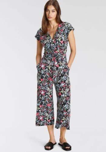 Tamaris Jumpsuit in culotte-stijl met een bindceintuur