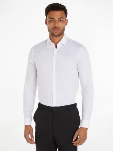 NU 20% KORTING: Calvin Klein Overhemd met lange mouwen TONAL STRUCTURE...