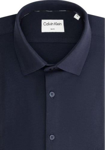 NU 20% KORTING: Calvin Klein Overhemd met lange mouwen STRETCH PIQUE S...