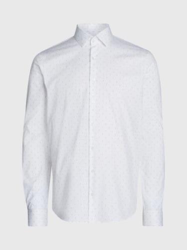 NU 20% KORTING: Calvin Klein Overhemd met lange mouwen POPLIN LEAF PRI...