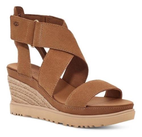 NU 20% KORTING: UGG Sleehaksandaaltjes ILEANA ANKLE met klittenbandslu...