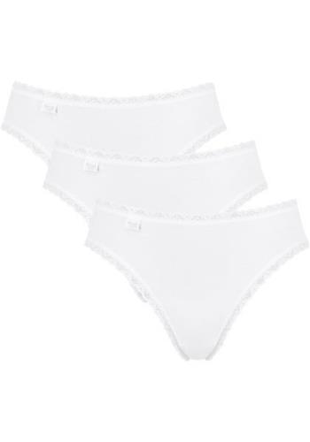 Sloggi Tailleslip 24/7 Cotton Lace Fijne kanten boordjes, platte naden...