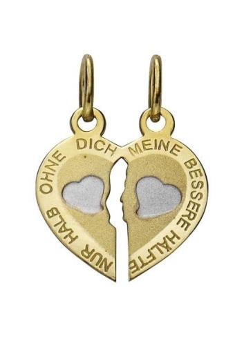 Firetti Hart hanger Partnersieraden met inscriptie: slechts half zonde...