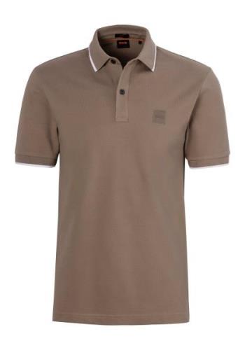 Boss Orange Poloshirt Passertip met boss badge