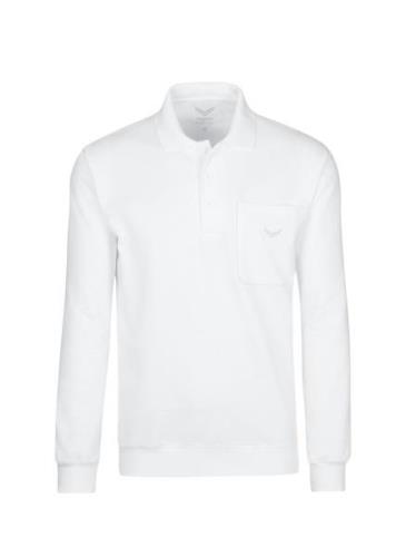 Trigema Sweatshirt Trigema Polo met lange mouwen in sweatkwaliteit