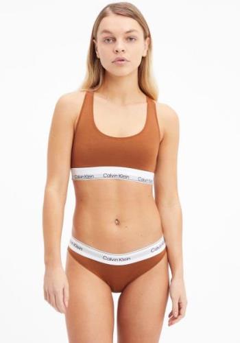 NU 20% KORTING: Calvin Klein Bralette met logoprint op de elastische b...