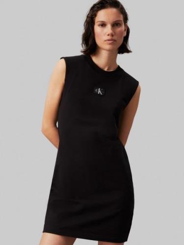 NU 20% KORTING: Calvin Klein Shirtjurk WOVEN LABEL LOOSE TEE DRESS