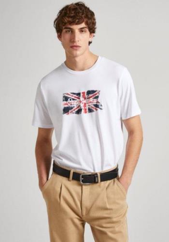 Pepe Jeans T-shirt CLAG met grote logoprint