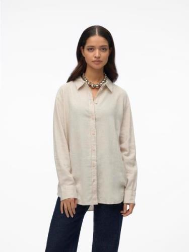 Vero Moda Overhemdblouse VMLINN LINEN LS SHIRT WVN NOOS