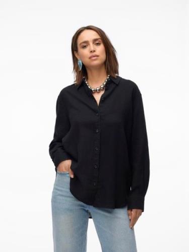 Vero Moda Overhemdblouse VMLINN LINEN LS SHIRT WVN NOOS