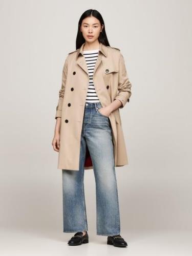 Tommy Hilfiger Trenchcoat COTTON DB SLIM FIT TRENCH met de kenmerkende...