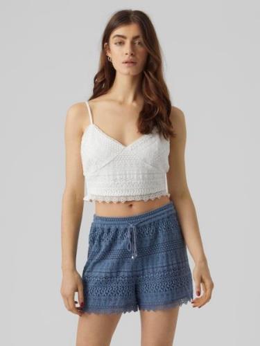 Vero Moda Top met spaghettibandjes VMHONEY LACE V-NECK CROPPED TOP WVN