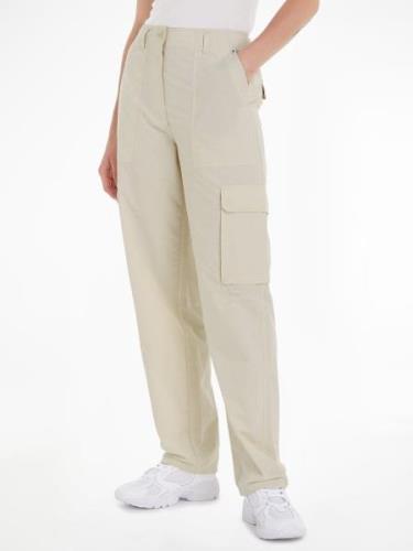 TOMMY JEANS Cargobroek TJW HARPER HR CARGO PANT met grote opgestikte z...