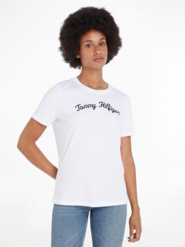 Tommy Hilfiger Shirt met korte mouwen REG SCRIPT C-NK SS met tommy hil...