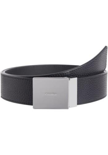 Calvin Klein Leren riem ADJ CASUAL PLAQUE PB 35MM