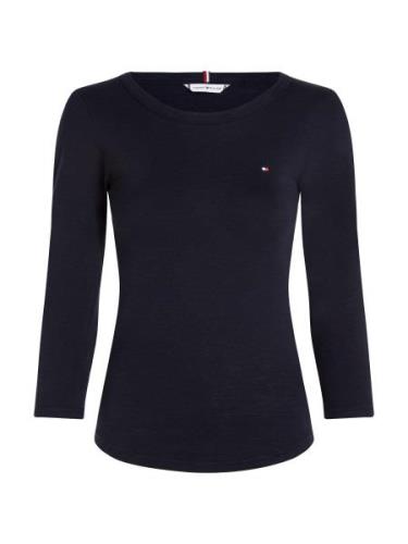 Tommy Hilfiger Curve Shirt met ronde hals CRV 1985 SLIM SLUB OPEN 3/4 ...