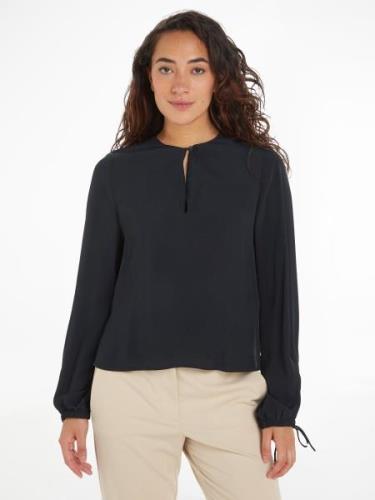 Tommy Hilfiger Crêpe-blouse VISCOSE CREPE SOLID VN BLOUSE