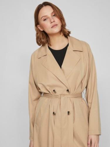 Vila Trenchcoat VIJANCINE L/S LONG TRENCHCOAT - NOOS