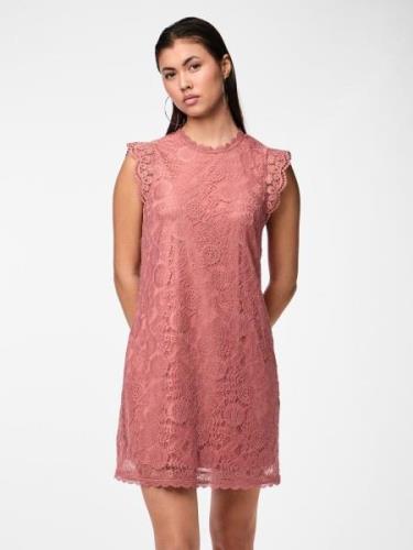 NU 20% KORTING: pieces Kanten jurk PCOLLINE SL LACE DRESS NOOS