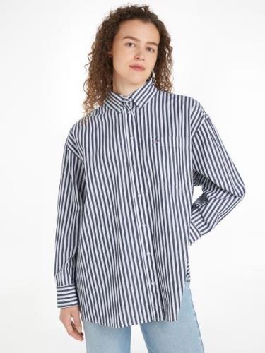 TOMMY JEANS Overhemdblouse TJW OVS PINSTRIPE SHIRT