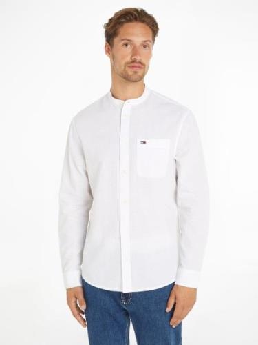 TOMMY JEANS Overhemd met lange mouwen TJM REG MAO LINEN BLEND SHIRT