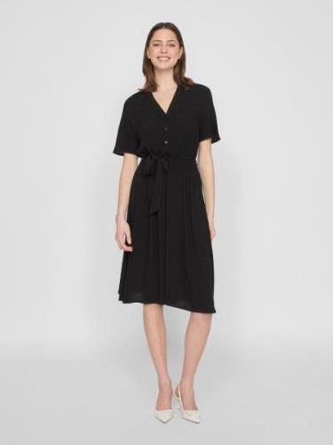 NU 20% KORTING: Vila Jurk met overhemdkraag VIMOASHLY S/S MIDI DRESS -...