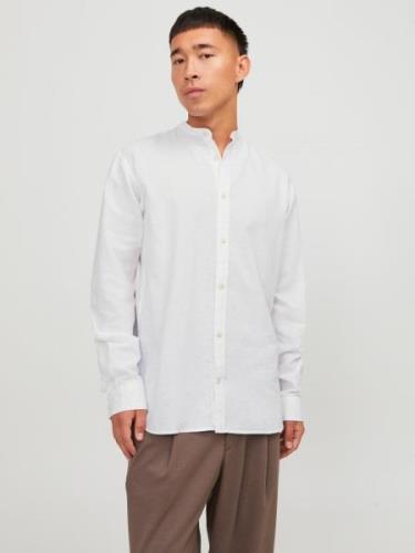 Jack & Jones Overhemd met lange mouwen JJESUMMER BAND LINEN BLEND SHIR...