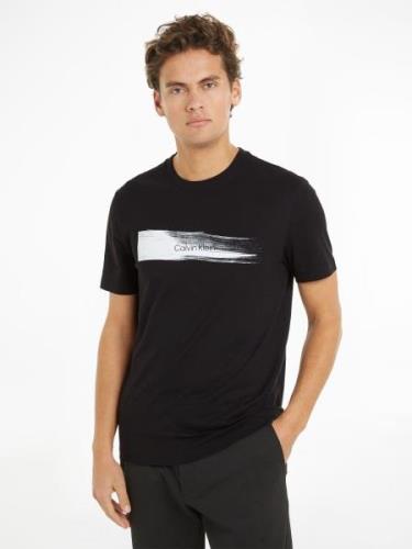 Calvin Klein T-shirt BRUSH LOGO T-SHIRT met een logo-opschrift